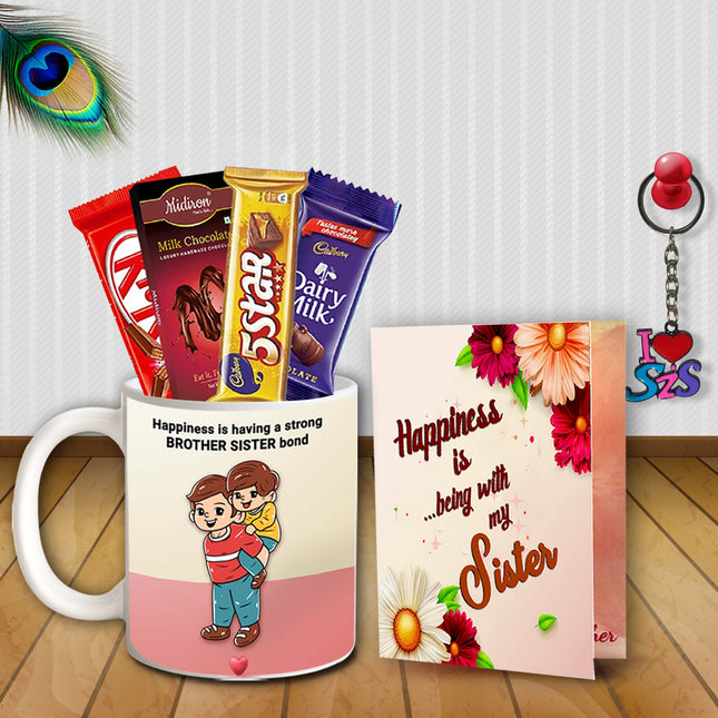 Rakhi Gift Box for Sister - Return Gift Hamper Combo, Raksha Bandhan Present