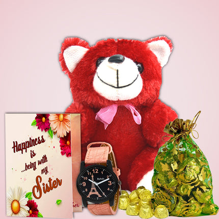 Gift for Sister on Rakhi with Chocolate - Raksha Bandhan Gift Hamper for Sister with Chocolate