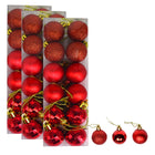 Red Merry Christmas Hanging Ball Decoration, Beautiful Tree Ornament for Holiday Season & New Year Festive Decor