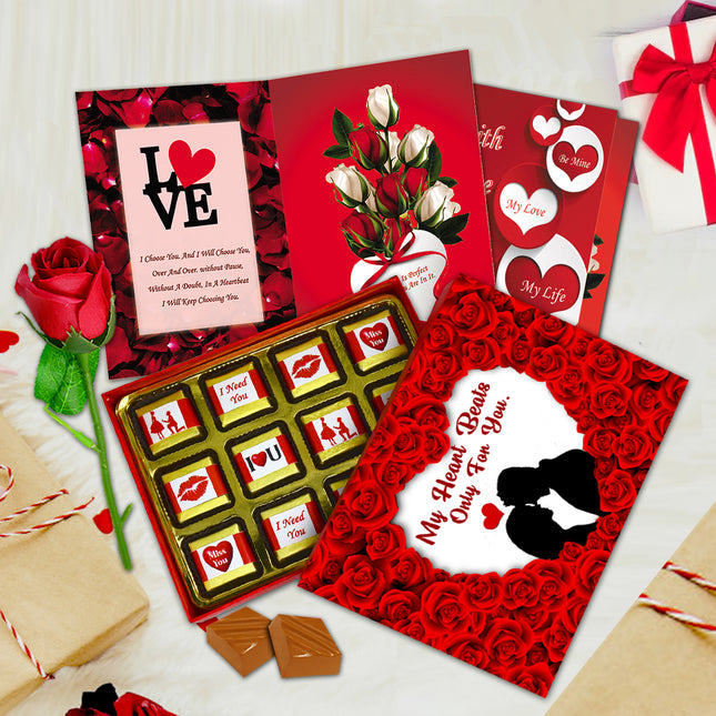 Luxury Love Gift Pack for Girlfriend & Wife | Premium Chocolate Gift for Love One | Romantic Surprise for Valentine Day & Anniversary