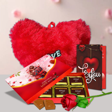 Valentine’s Day Love Chocolate Gift Pack – Premium Chocolate Gift Set for Girlfriend, Wife, Boyfriend & Husband