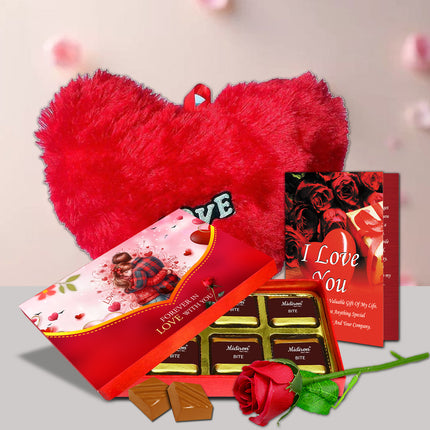 Valentine’s Day Love Chocolate Gift Pack – Premium Chocolate Gift Set for Girlfriend, Wife, Boyfriend & Husband
