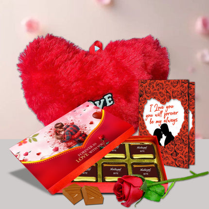 Valentine’s Day Love Chocolate Gift Pack – Premium Chocolate Gift Set for Girlfriend, Wife, Boyfriend & Husband