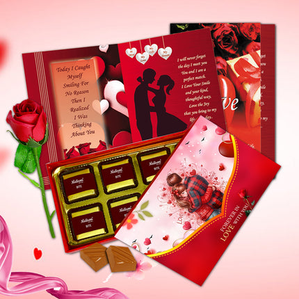 Romantic Valentine Chocolate Gift Set for Love – Sweet Gift Pack for Girlfriend, Wife & Valentine Week