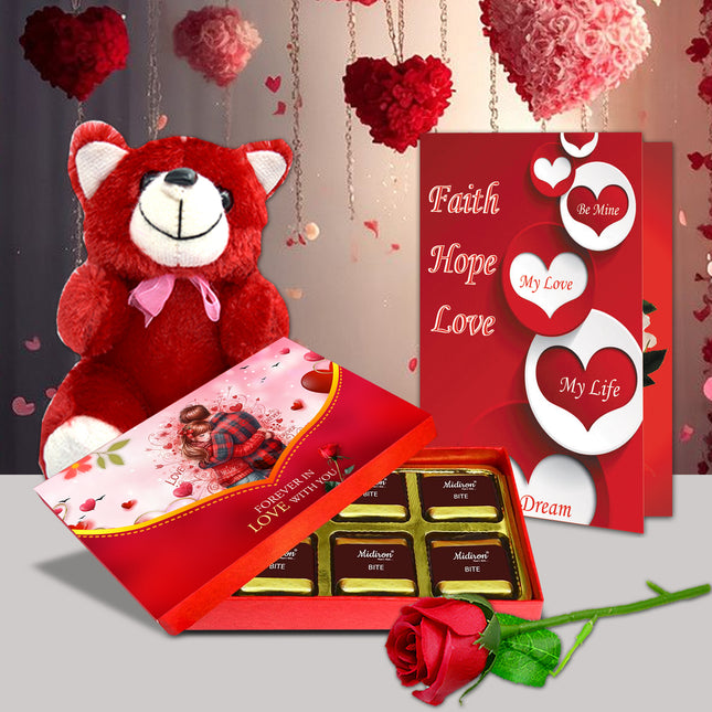 Premium Valentine Love Chocolate Gift Set – Special Romantic Gift Pack for Girlfriend & Wife