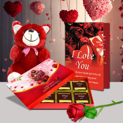 Premium Valentine Love Chocolate Gift Set – Special Romantic Gift Pack for Girlfriend & Wife