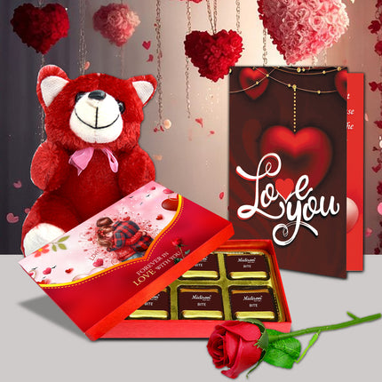 Premium Valentine Love Chocolate Gift Set – Special Romantic Gift Pack for Girlfriend & Wife
