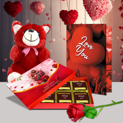 Premium Valentine Love Chocolate Gift Set – Special Romantic Gift Pack for Girlfriend & Wife
