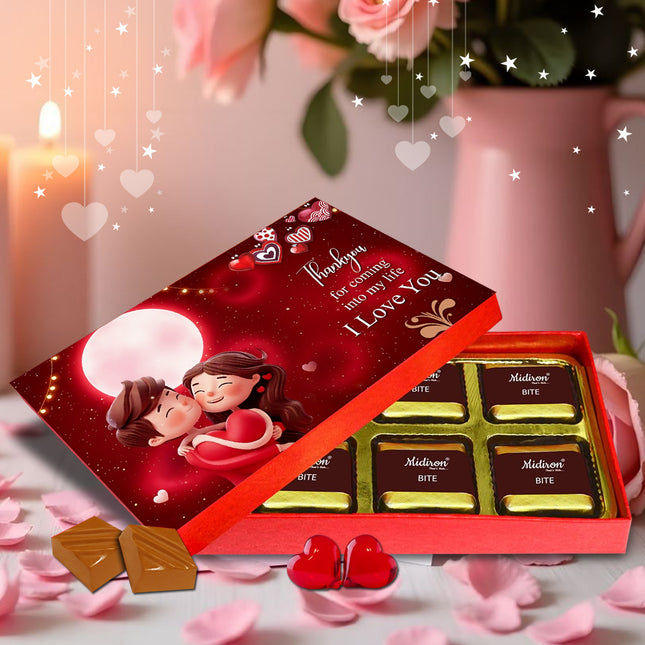 Premium Chocolate Gifts Box for Girlfriend, Boyfriend, Wife & Husband | Romantic Love Chocolate Hamper for Valentine, Anniversary & Special Occasions