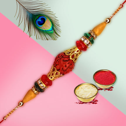 Decorative rakhi , stylish rakhi , traditional rakhi
