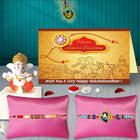 Ganesh Rakhi Combo Pack – Handmade Rakhi Set for Brother, Spiritual Raksha Bandhan Gift
