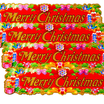 Christmas Decoration Stickers | Merry Christmas Reusable Wall and Glass Stickers for Home, Shop & Office Decor for Xmas and New Year
