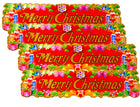 Christmas Decoration Stickers | Merry Christmas Reusable Wall and Glass Stickers for Home, Shop & Office Decor for Xmas and New Year