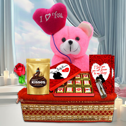 valentine gift for husband
romantic valentine gift hamper
love gift hamper for valentine
premium valentine gift set
valentine surprise gift