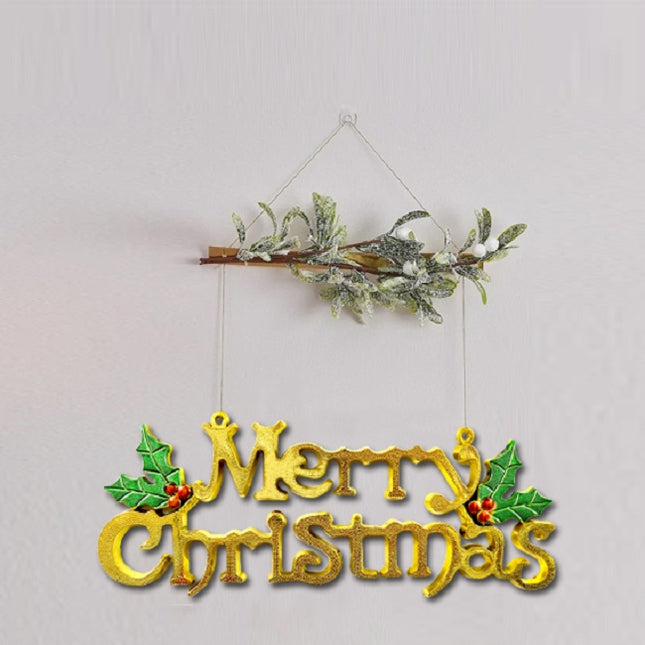 Christmas hanging signage
Red wall hanging banner
Holiday season decoration
Merry Christmas backdrop