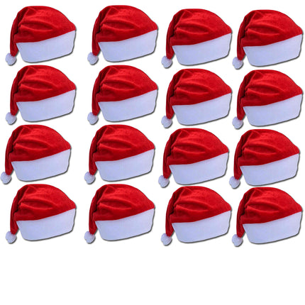 Christmas Cap for Kids, Men & Women | Soft Velvet Red Santa Cap for Xmas Party, Holiday & Winter Events | Beautiful Christmas Hat for Decoration, Fancy Dress & Festive Celebration | Perfect Gift Idea for All Ages