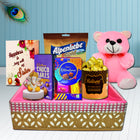 Rakhi Delight Gift Hamper for Sister - Raksha Bandhan Gift Sister, The Best Gift Of Raksha Bandhan, The Best Rakhi Gift