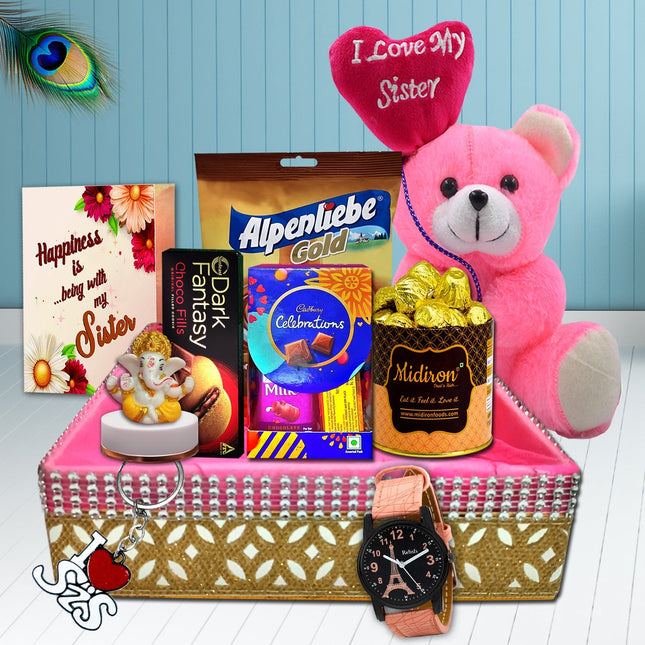 Premimum Rakhi  Gift Hamper For Sister - Raksha Bandhan Hampers Raksha Bandhan, Best Gift For Sister Raksha Bandhan