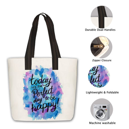 Tote Bag with 3 Inside Pockets
Handbag with Waterproof Fabric
Tote Bag with Strong Handles
Lightweight Tote Bag for Women