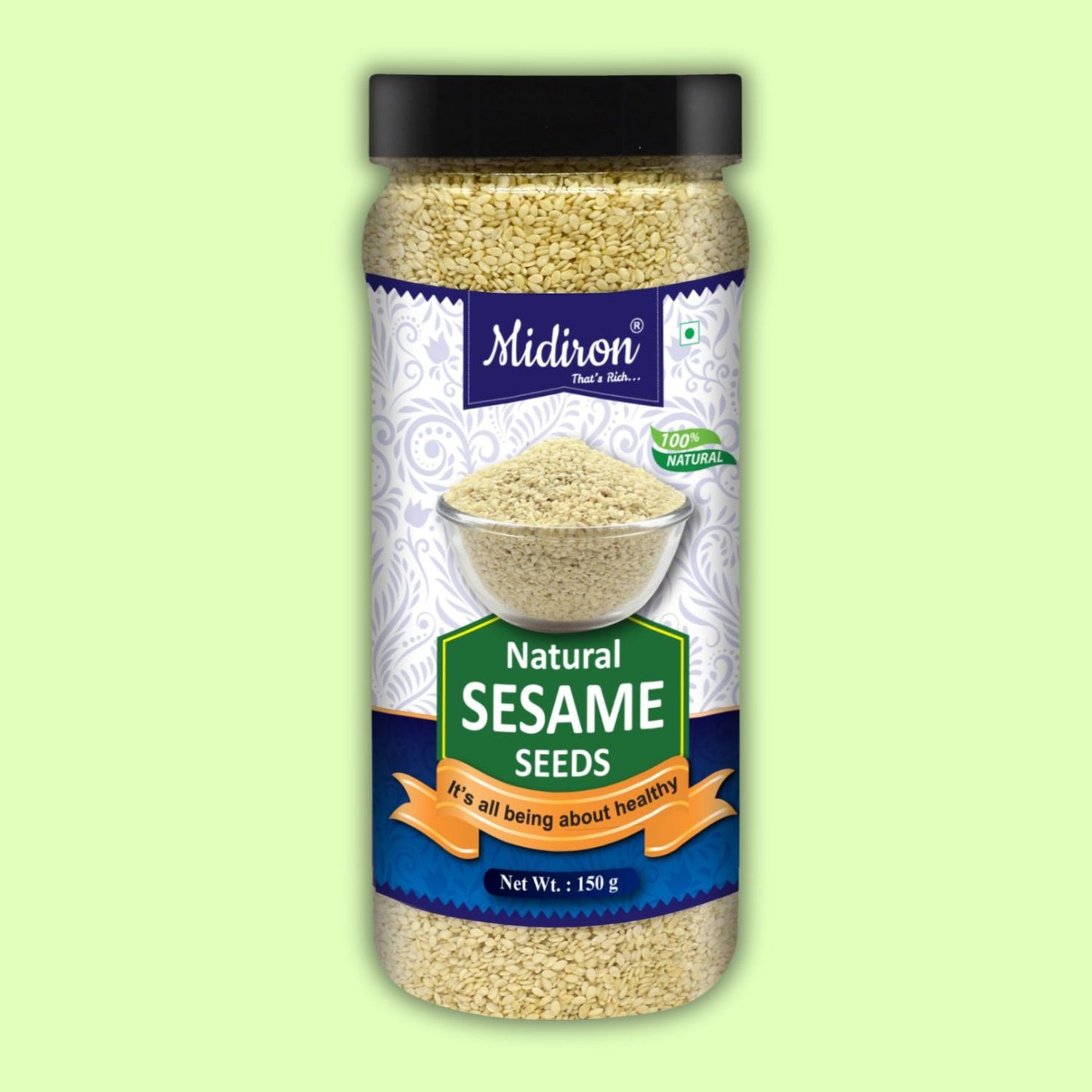 Sesame Seed, White Till, Good Source of Fiber, Super Food 150gm