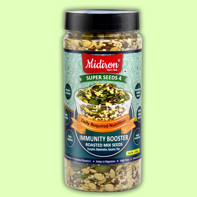 Roasted Healthy Seed, Immunity Booster, Mixture Pack 4-in1 (250g) - Midiron