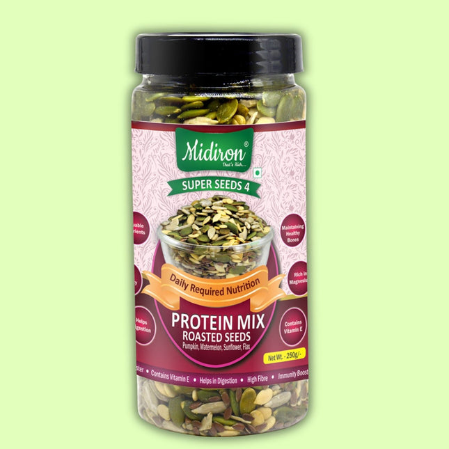Roasted Protein Mix Seeds, Healthy Pack (250g) - Midiron