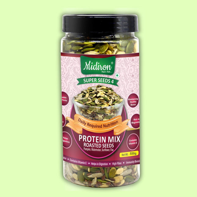 Protein Mix Roasted Tasty Seeds, Healthy Pack (550g) - Midiron