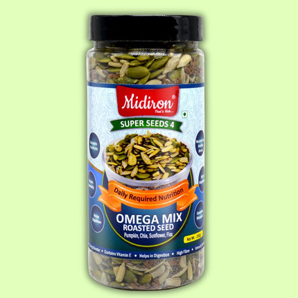 Omega mix Roasted Seeds | Super Seeds-4 (250g) - Midiron