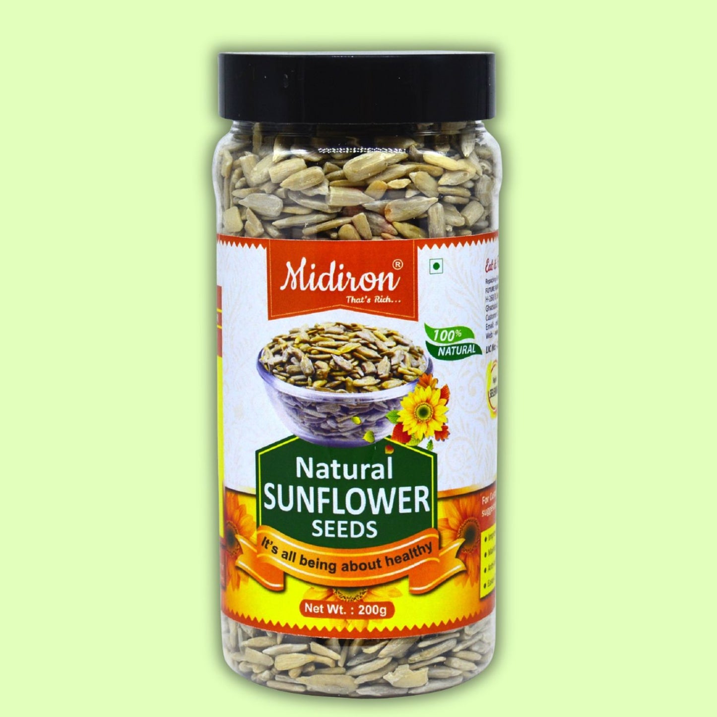 Organic Raw Sunflower Seeds (200 g) Sunflower Seeds  (200 g)