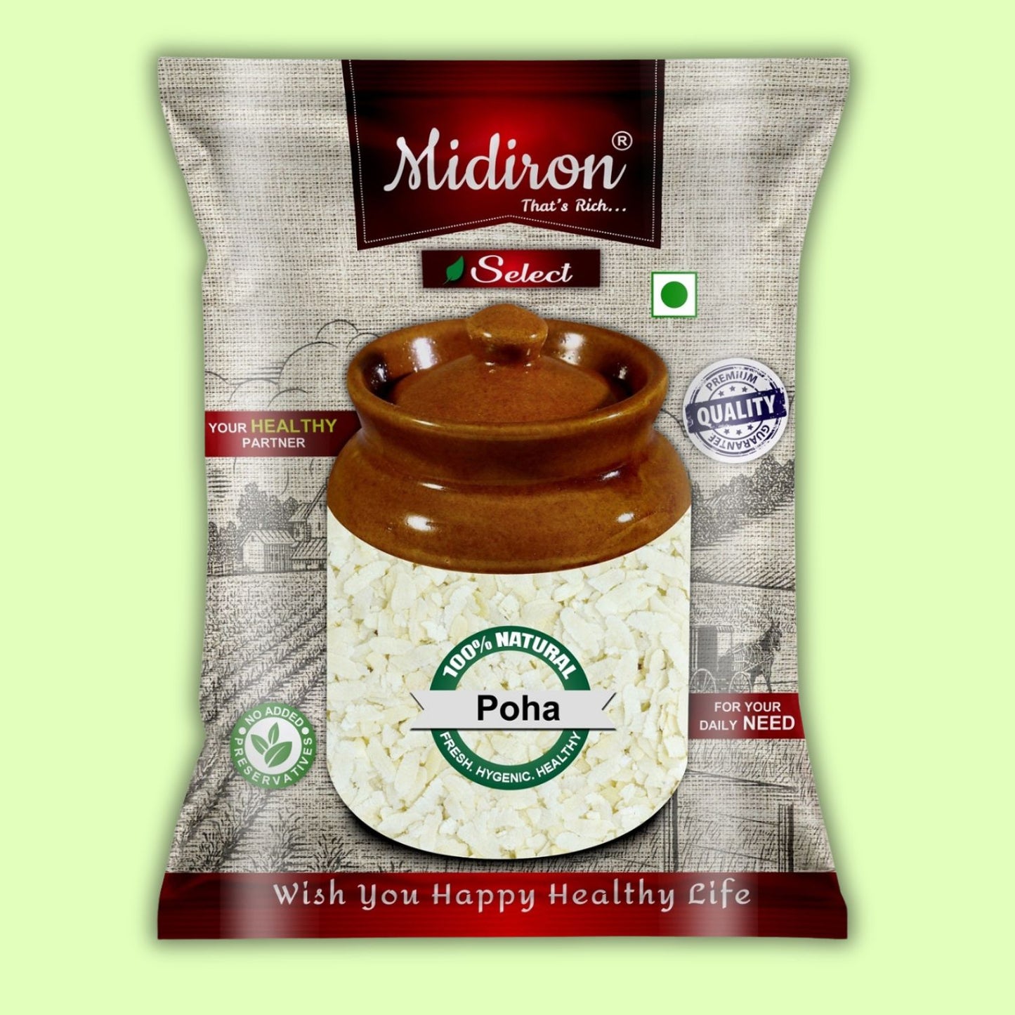 MIDIRON High fibre poha