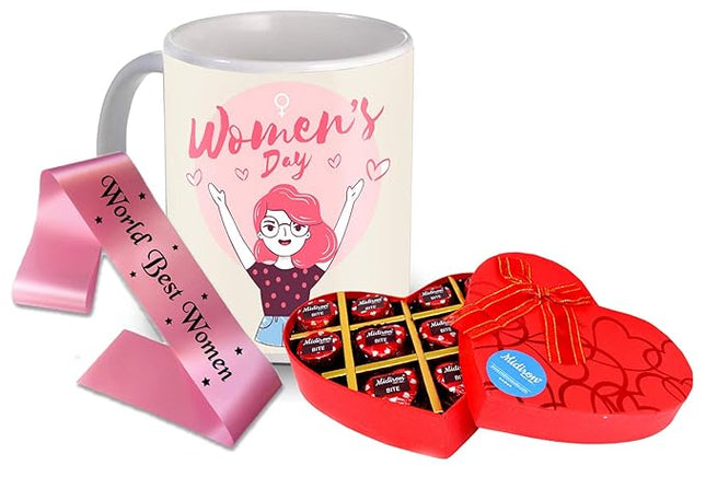 Women's Day Gift
Thoughtful Gift for Her
Women's Day Surprise
Mug Gift for Women
Women's Day Chocolate Gift