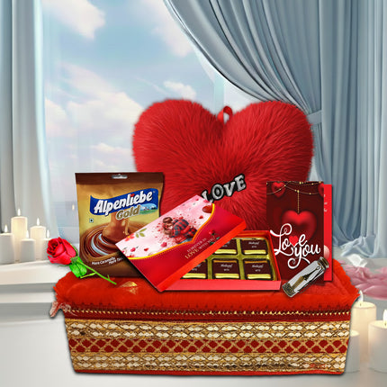valentine week celebration hamper
rose day gift hamper
propose day gift for love
chocolate day valentine gift