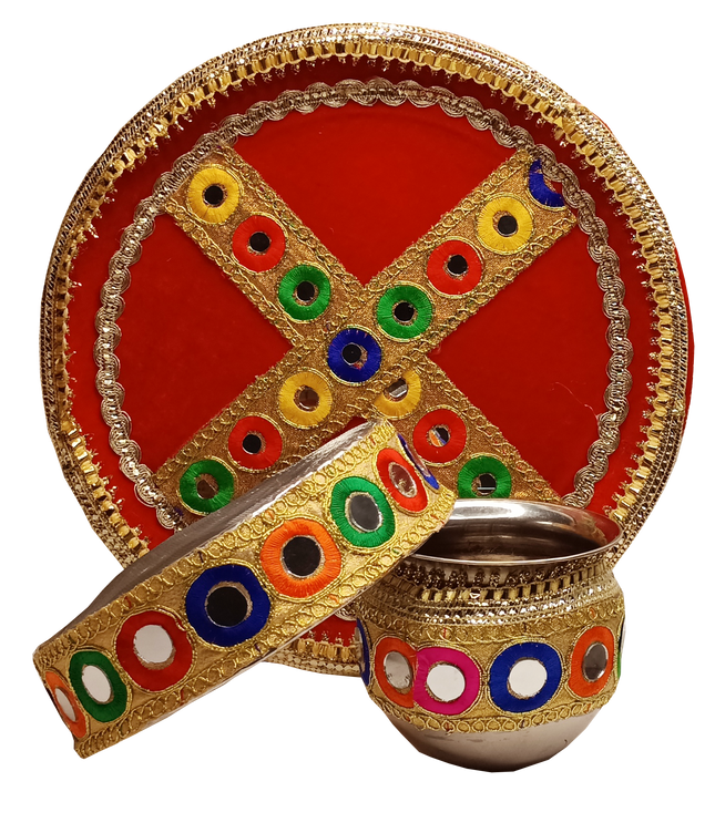 designer karwa chauth thali set
antique karwa chauth thali
premium karwa chauth pooja thali
ethnic karwa chauth thali for ladies