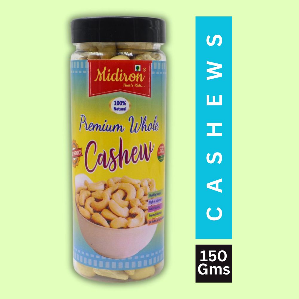 Natural Premium Plain Raw Cashews Cashews  (150 g)