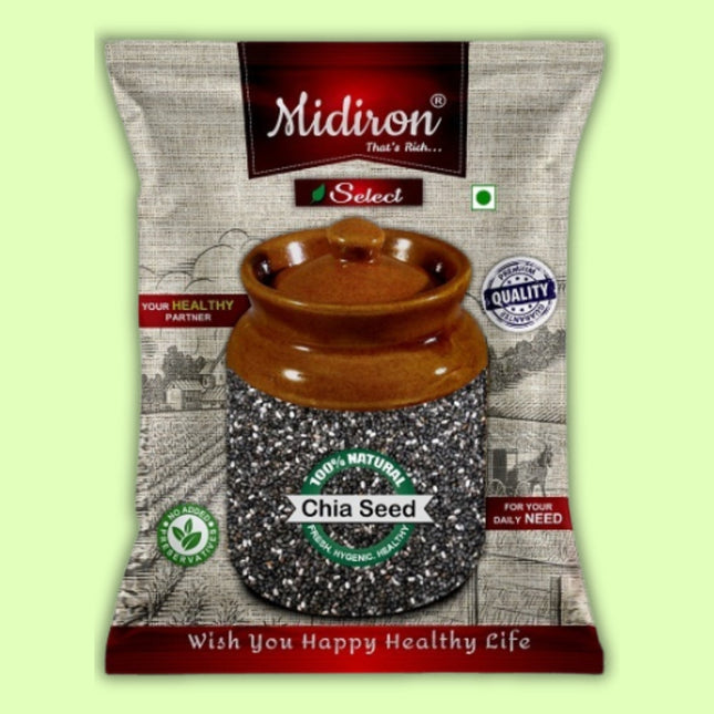 Chia seed for Weight Loss, High in Proteins & Calcium 1 kg - Midiron
