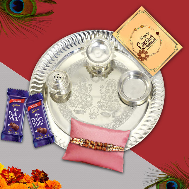 Thread rakhi with modern designer look,Designer rakhi with stones and pearls,Beautiful rakhi design for Rakhi celebration
