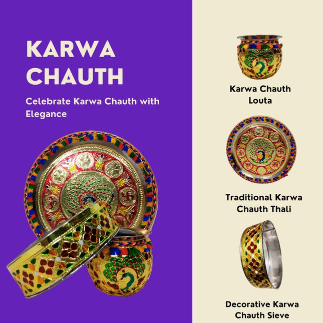 elegant karwa chauth pooja thali
ethnic karwa chauth thali for ladies
premium karwa chauth pooja thali
antique karwa chauth thali