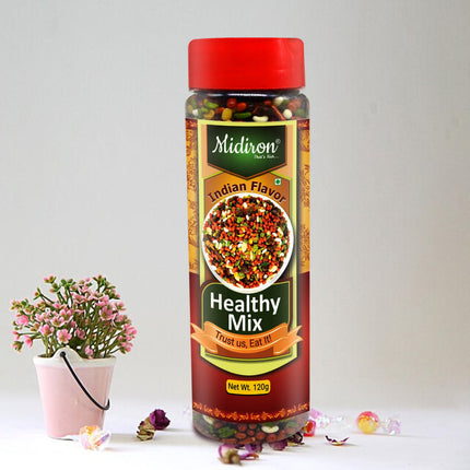 Healthy Mix Colourful Saunf  - Traditional Mukhwas for Digestion, Fresh Breath & After-Meal Enjoyment - Midiron