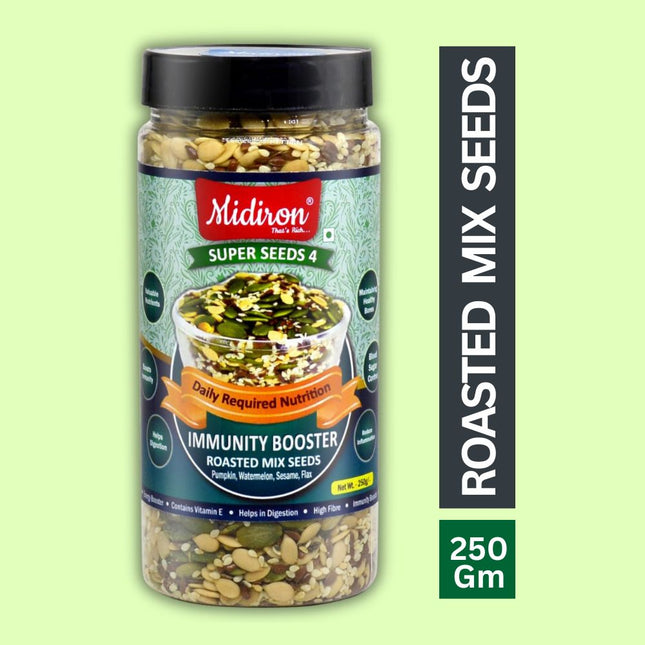 Roasted Healthy Seed, Immunity Booster, Mixture Pack 4-in1 (250g) - Midiron