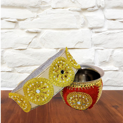 karwa chauth special thali
stainless steel karwa chauth thali
steel karwa chauth pooja thali
metal karwa chauth thali