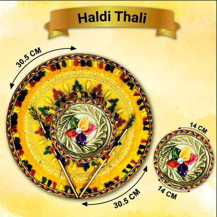Haldi thali
Wedding haldi thali
Haldi ceremony thali
Turmeric thali
Haldi thali set