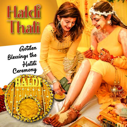 Wedding thali seta
Haldi ceremony decor
Pooja thali set for Haldi
Haldi ceremony essentials
Wedding ritual accessories
Haldi pooja celebration