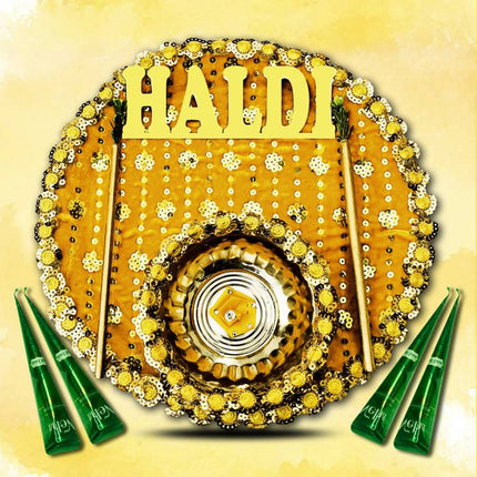 Wedding thali seta
Haldi ceremony decor
Pooja thali set for Haldi
Haldi ceremony essentials
Wedding ritual accessories
Haldi pooja celebration