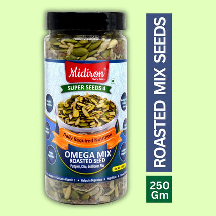 Omega mix Roasted Seeds | Super Seeds-4 (250g) - Midiron