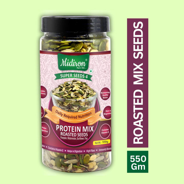 Protein Mix Roasted Tasty Seeds, Healthy Pack (550g) - Midiron