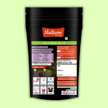 Natural Golden Raisin (Kismish) Raisins  (100 g) - Midiron