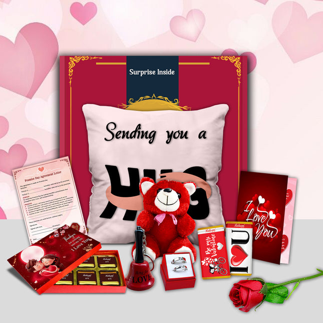 romantic gift for boyfriend valentine
love gift for couples
valentine day special hamper
all in one valentine gift