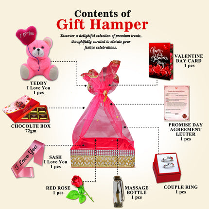 rose day gift hamper
propose day gift for love
chocolate day valentine gift
teddy day gift for girlfriend