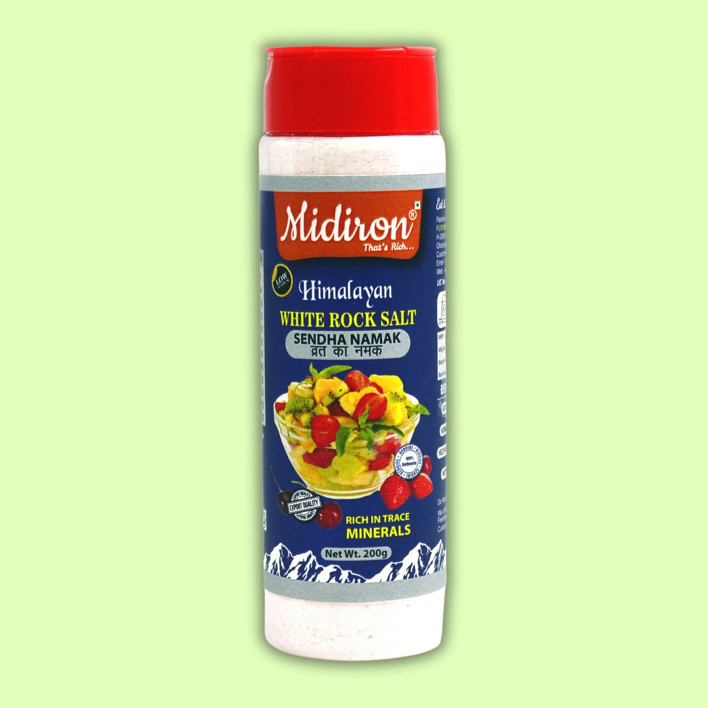 Midiron Himalyan White Rock salt 1 kg