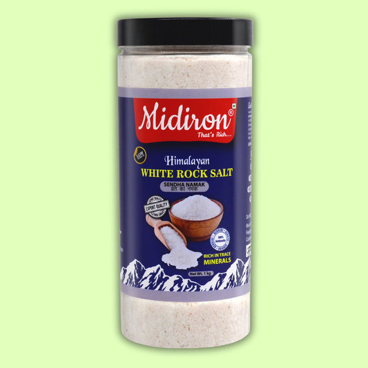 Midiron Himalyan White Rock salt 1 kg